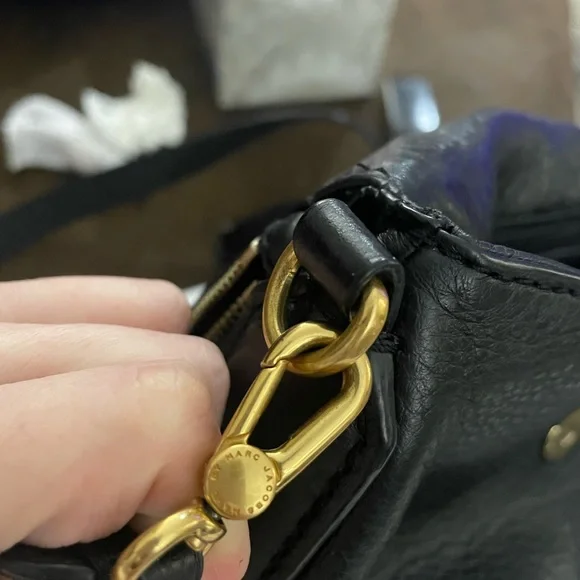 MARC BY MARC JACOBS Mini Q Natasha BLACK Leather Crossbody Bag - Picture 8 of 15